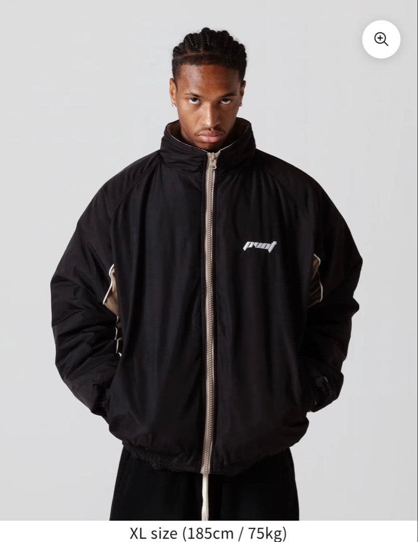 【XL】PVOT CREW STADIUM JACKET BLACK/BEIGE