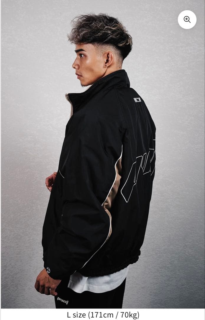 【XL】PVOT CREW STADIUM JACKET BLACK/BEIGE