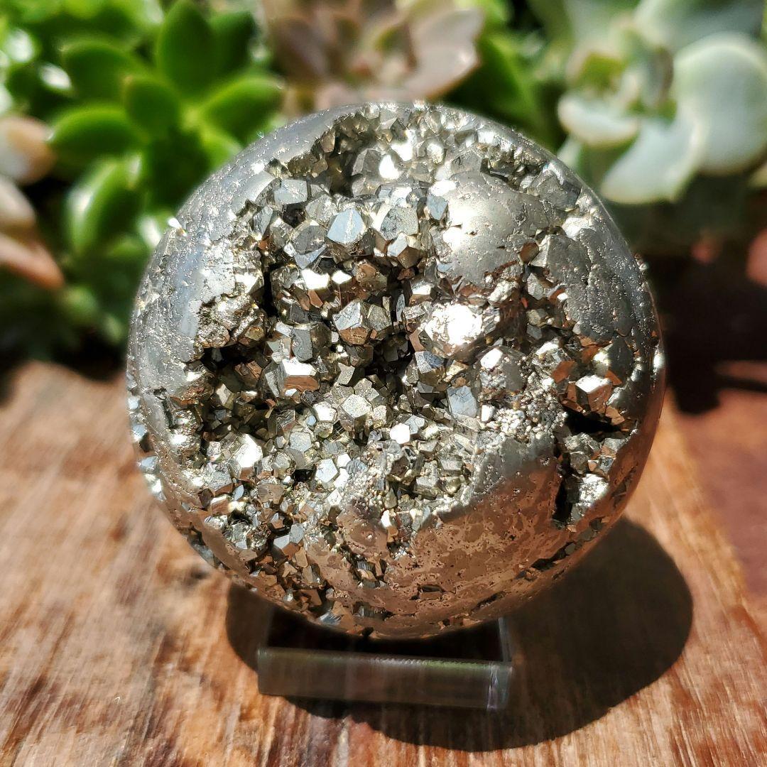 パイライト鉱石　スフィア　3　ペルー産　パイライト標本