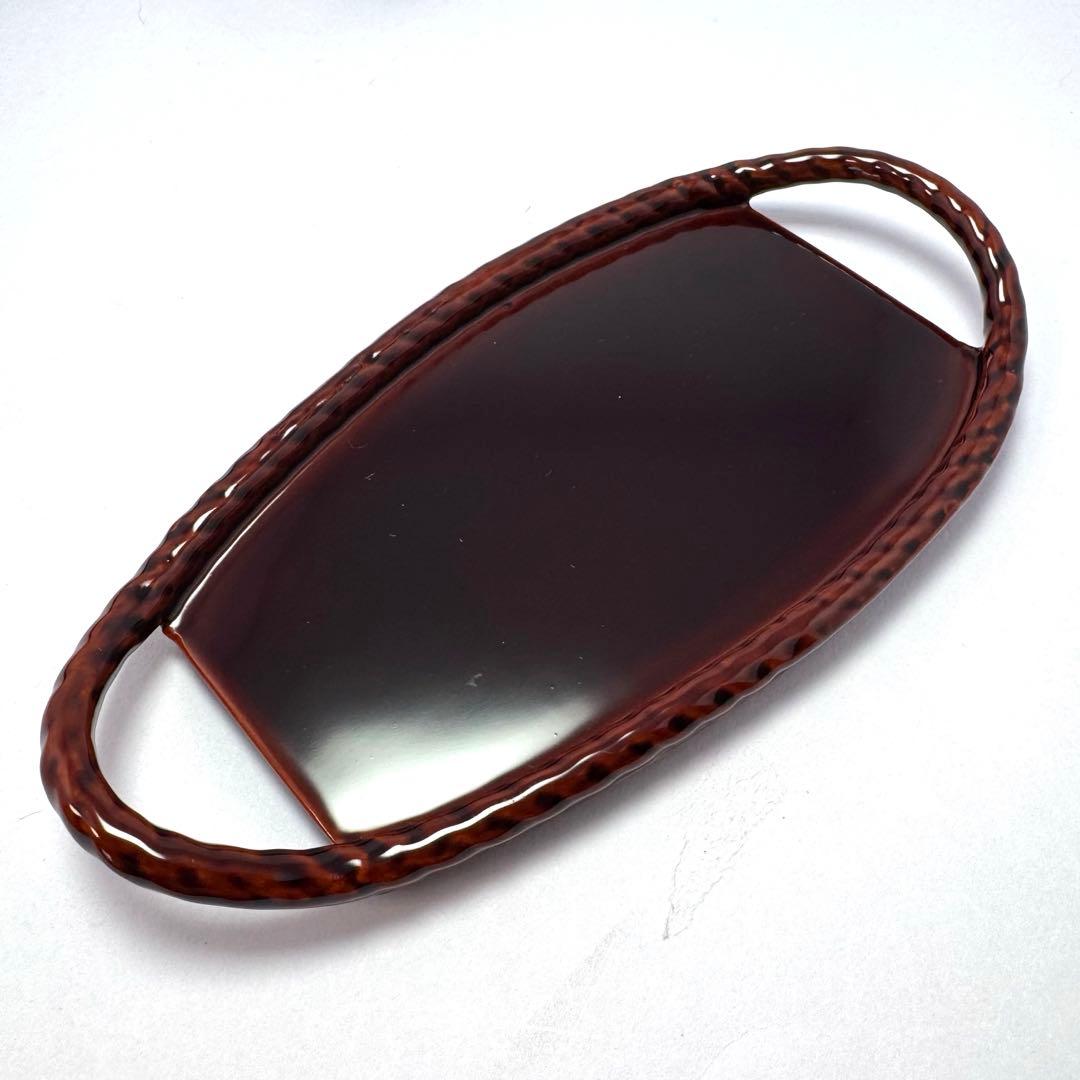 新品未使用 越前漆器 松田宝仙 縄漆 天然木 プレート 漆 6点セット 伝統工芸