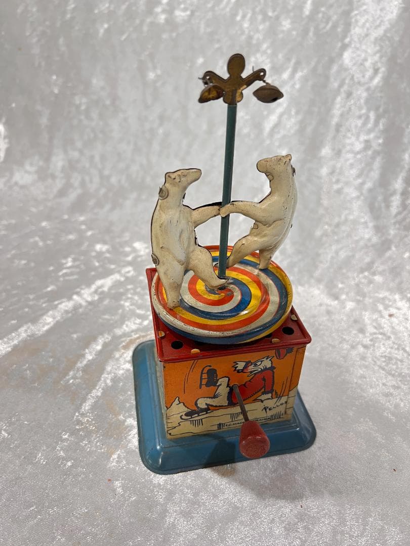 古いおもちゃ　細工物　ブリキのミュージックボックス