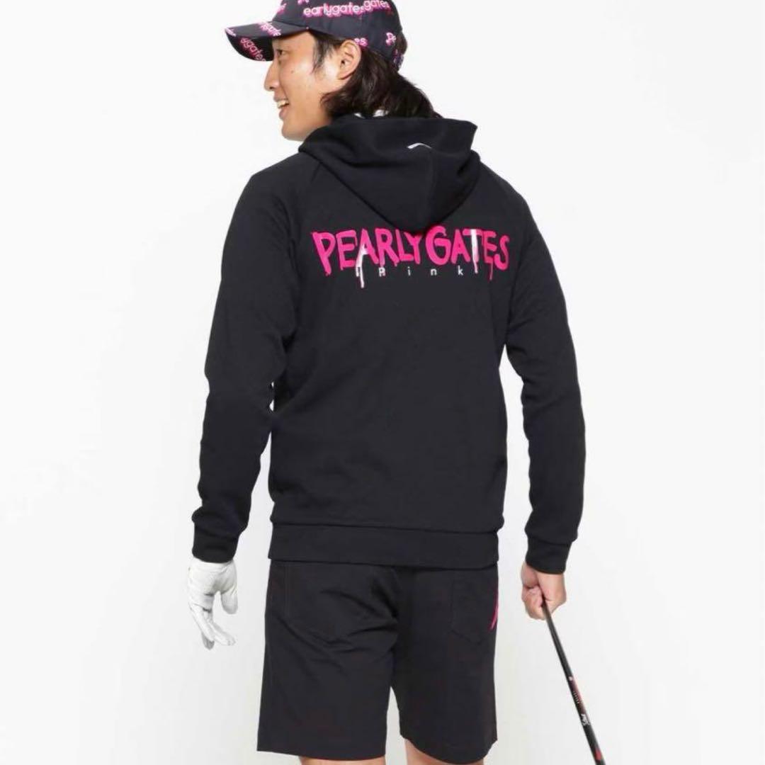 パーリーゲイツ ピンク メンズ ゴルフウェア フルジップ トラックジャケット