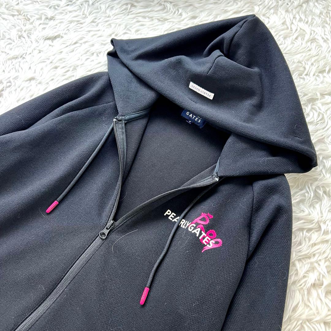 パーリーゲイツ ピンク メンズ ゴルフウェア フルジップ トラックジャケット