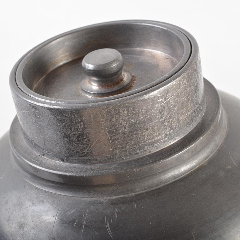 煎茶道具　英祥堂造　古錫　茶壷　茶心壷　約749g　Y　R6145