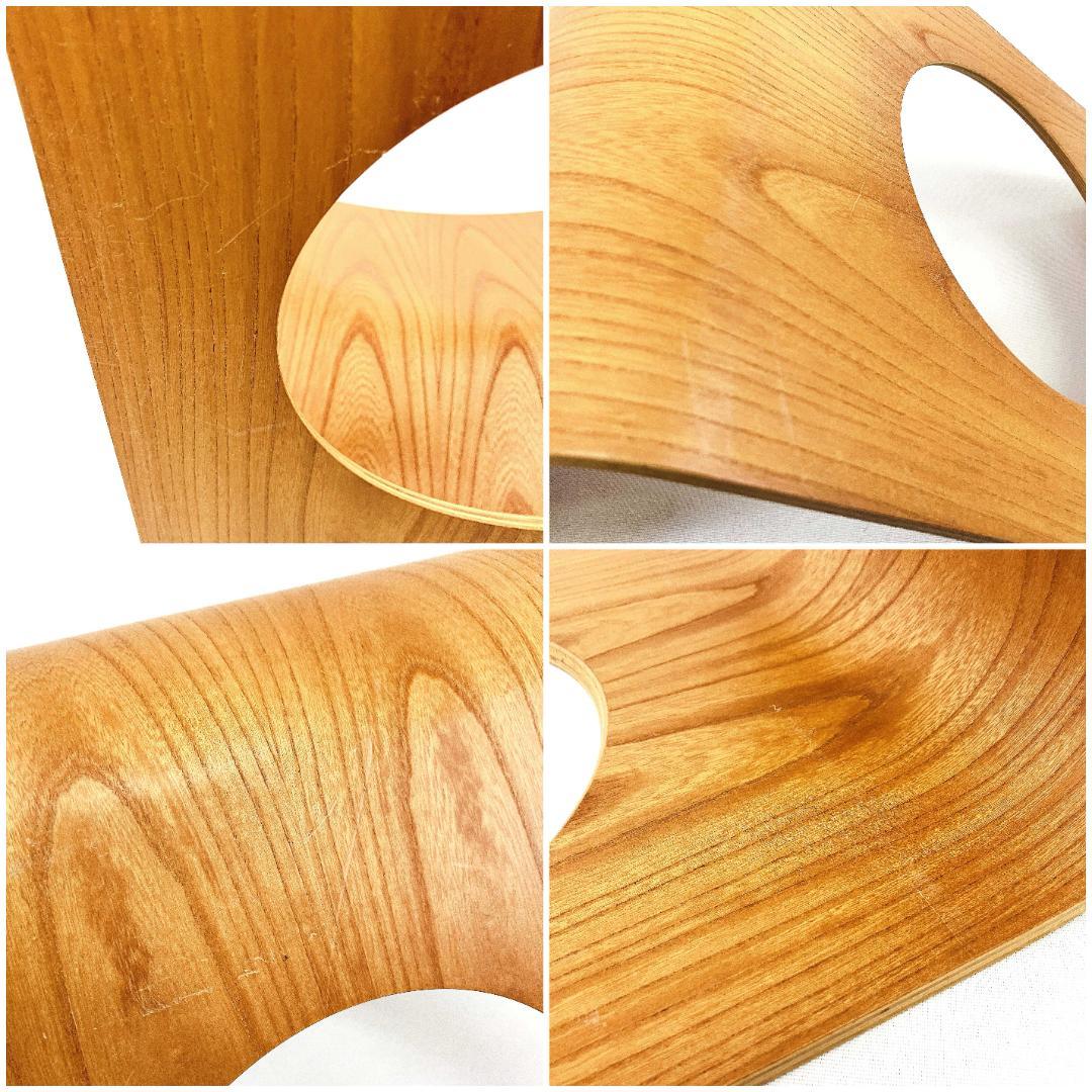 Tendo 天童木工 座椅子 2脚セット 藤森健次 曲げ木 ケヤキ板目 曲木④