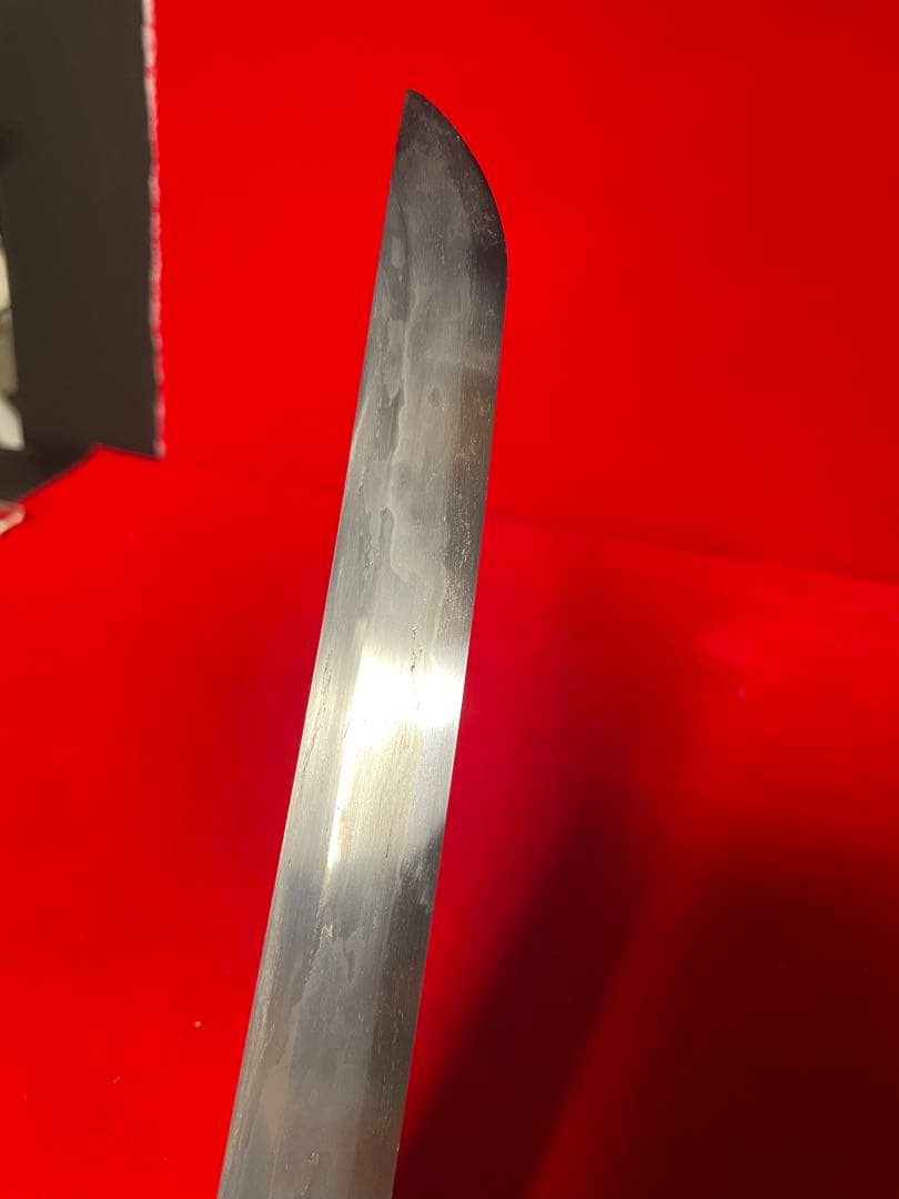 01475 包丁　マグロ包丁　玉鋼製　刃文綺麗　墨流し　切味抜群　未使用品