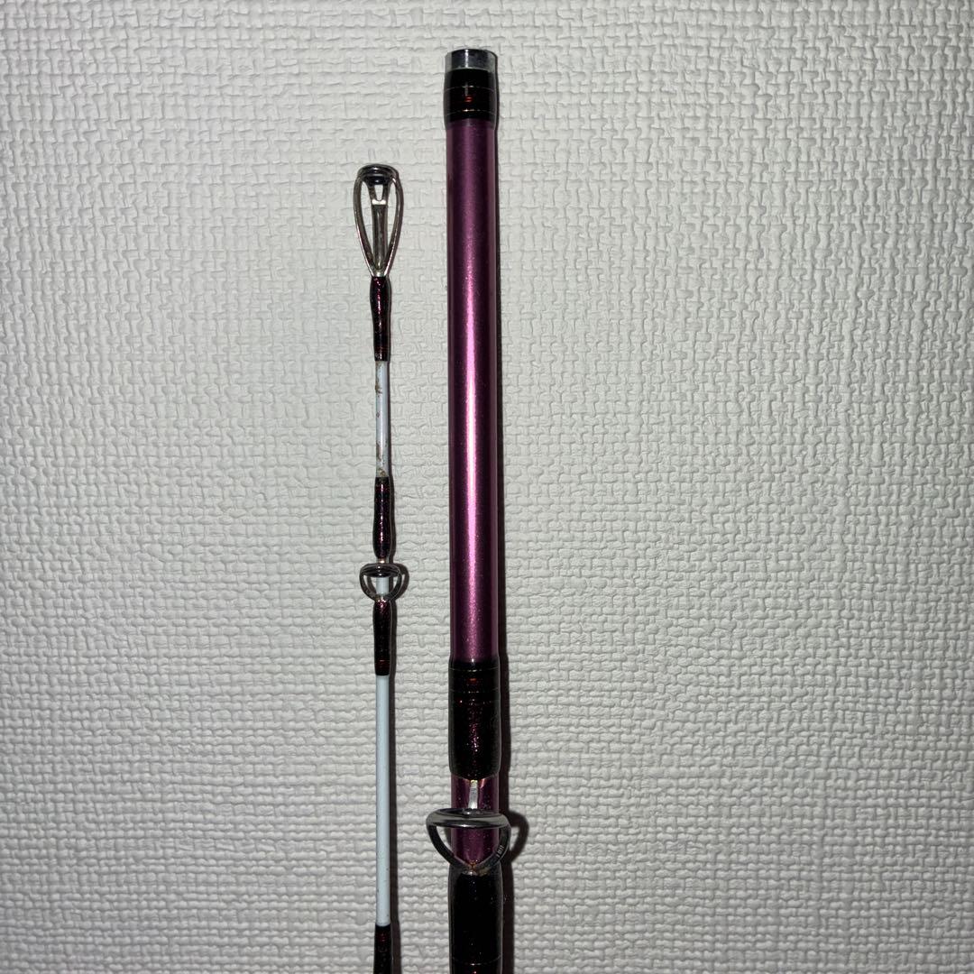 カーボンファイバー製パープル船竿