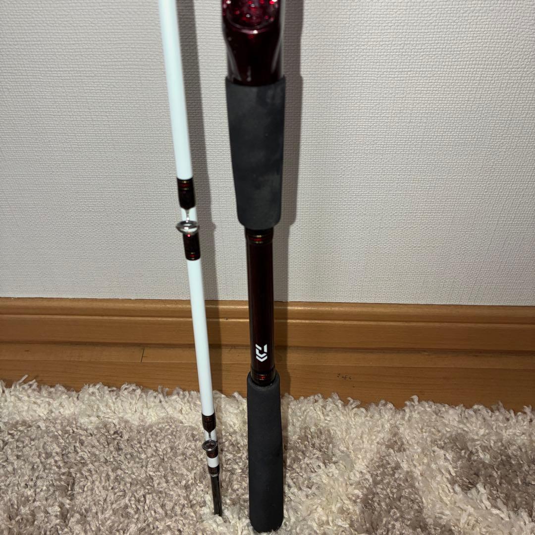 カーボンファイバー製パープル船竿