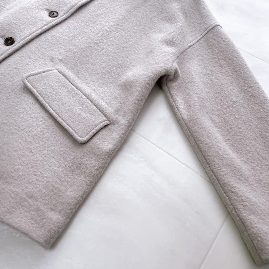 美品✨近年 マッキントッシュ ファインウールニットコート オフホワイト 38