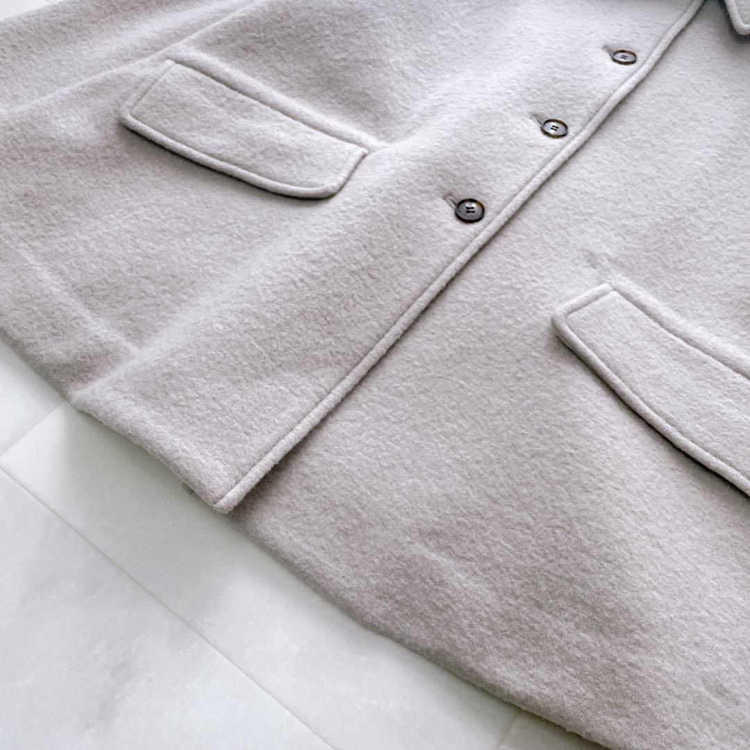 美品✨近年 マッキントッシュ ファインウールニットコート オフホワイト 38