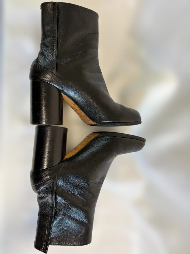 メゾンマルジェラ　黒 タビ　ブーツ　 高ヒールブーティ　ショートブーツ