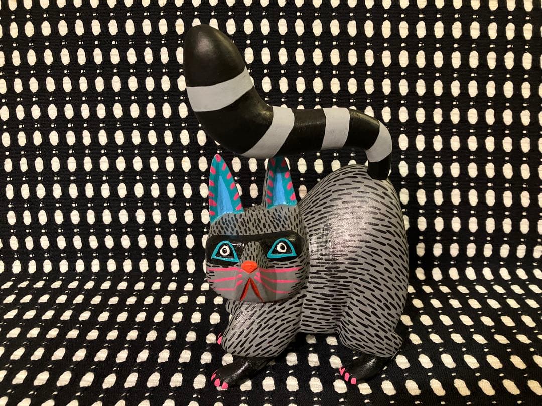 メキシコ オアハカ ウッドカービング アライグマ エドゥアルド・ヒメネス