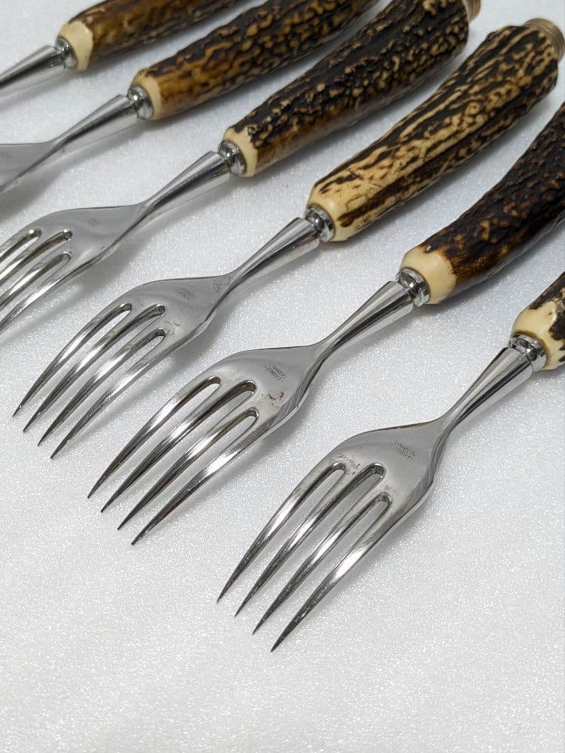 ゾーリンゲン 鹿角 カトラリーセット フォーク ナイフ B204