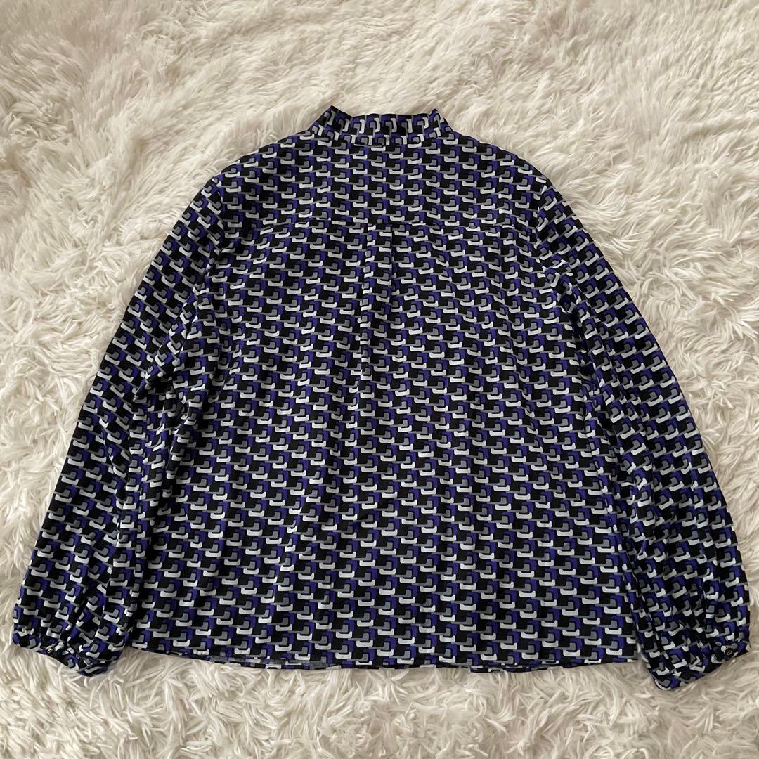 未使用☆TRANS WORK トランスワーク☆ボウタイブラウス 44サイズ