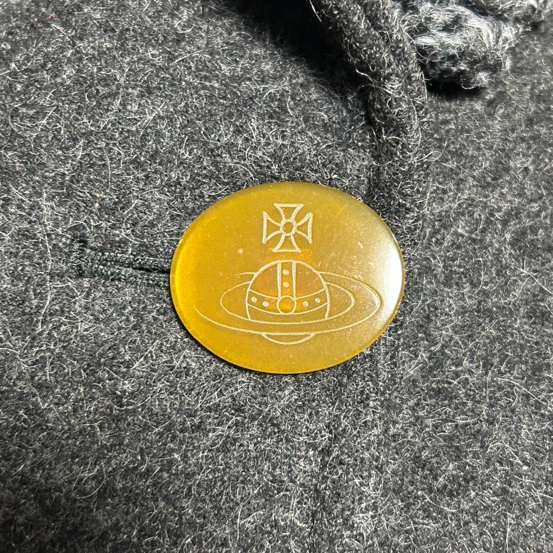 希少90s　ヴィヴィアンウエストウッド　ラムファー襟　オーブボタン　コート