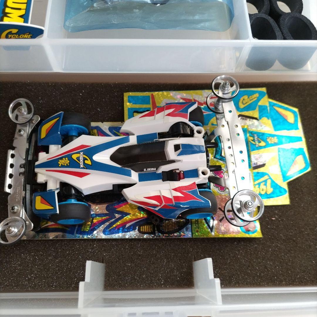 MINI 4 CASE　クリア/パープル（ミニ四駆・サイクロンマグナム付き）