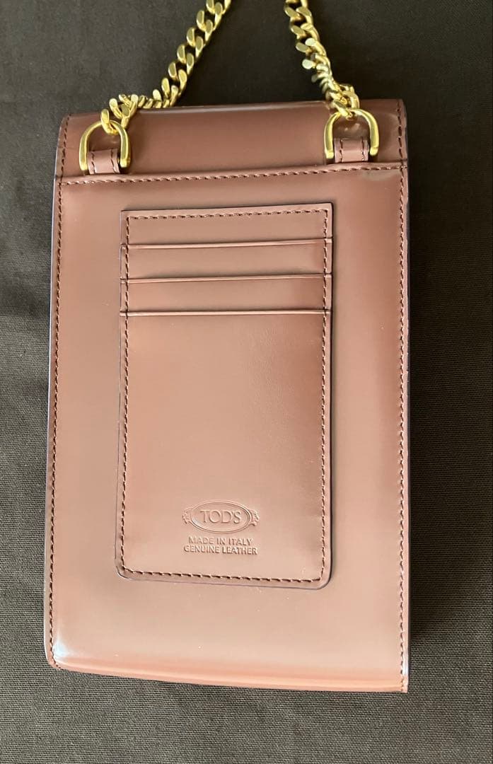 m*♡様 TOD'S トッズ スマホショルダーバッグ ブラウン