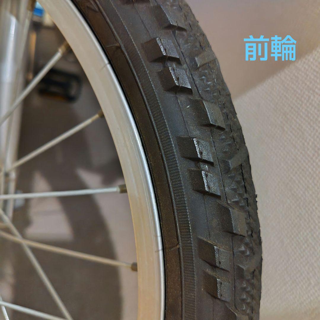 【中古】キッズ自転車　ブリヂストン　エコキッズスポーツ ブルー18型補助輪付き