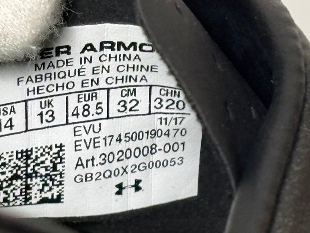 UNDER ARMOURラグビースパイク コアスピードハイブリッド 新品 未使用