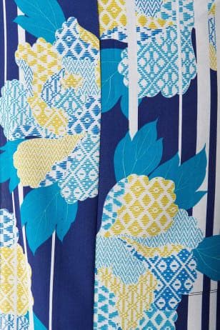 【大幅値下げ】撫松庵 刺し子牡丹〈紺〉