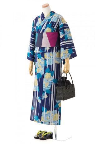 【大幅値下げ】撫松庵 刺し子牡丹〈紺〉