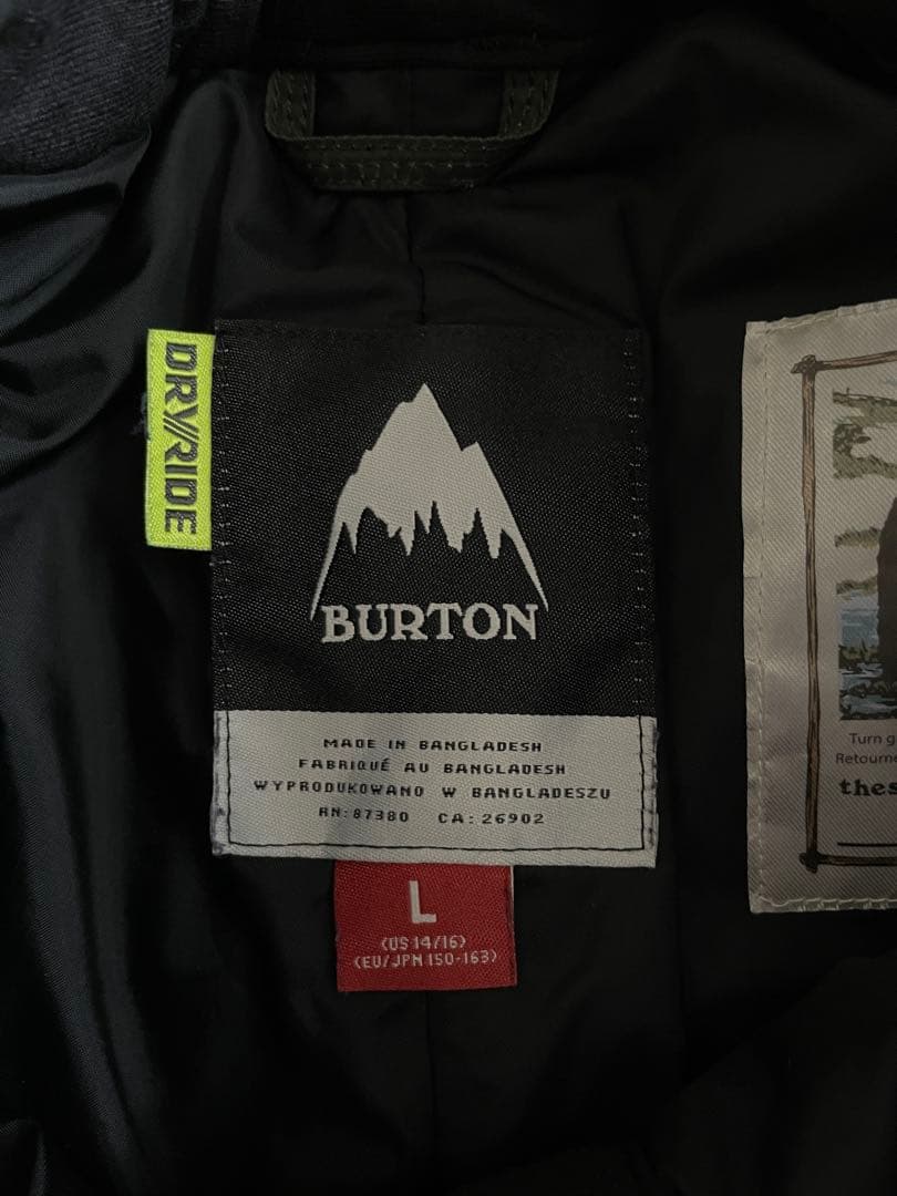 BURTON 子ども用スノーボードウェア　Lサイズ