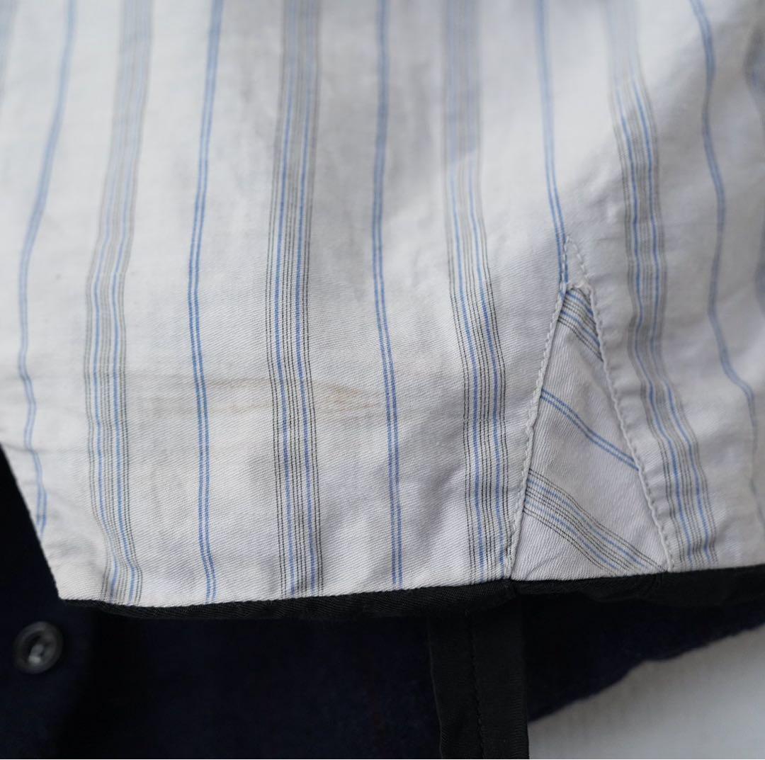 【希少】20s 30s ヴィンテージ フランス製ウールベスト 針刺しシンチバック