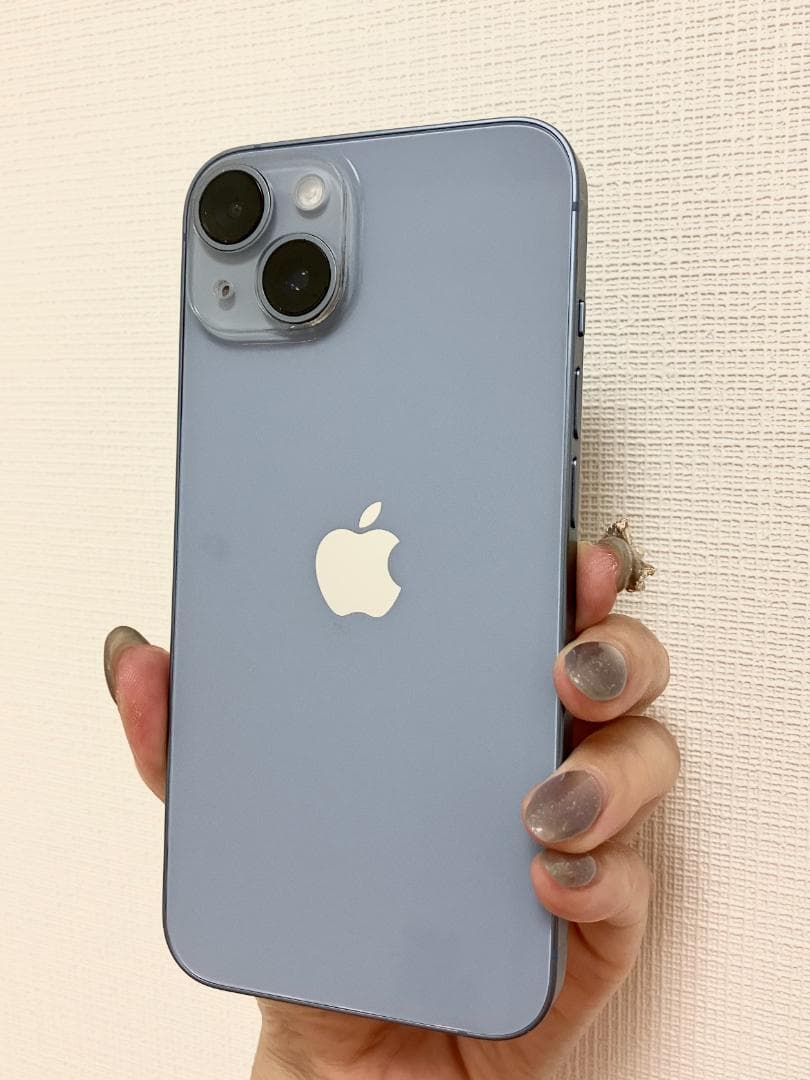 【10%値引】iPhone14 ブルー SIMフリー 箱&ケーブル付。即発送OK