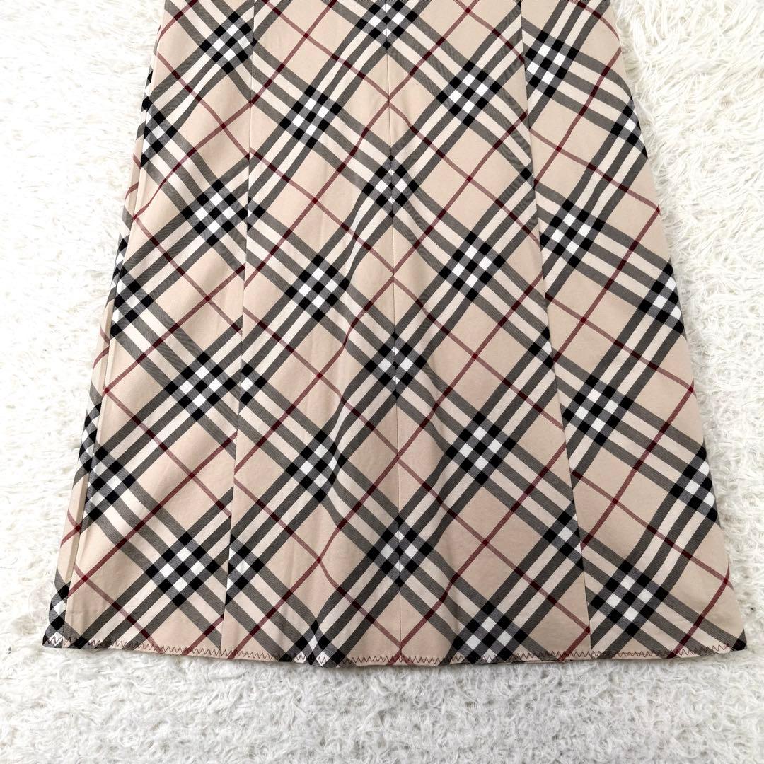 バーバリーブルーレーベル ノースリーブワンピース ノバチェック ホースロゴ M