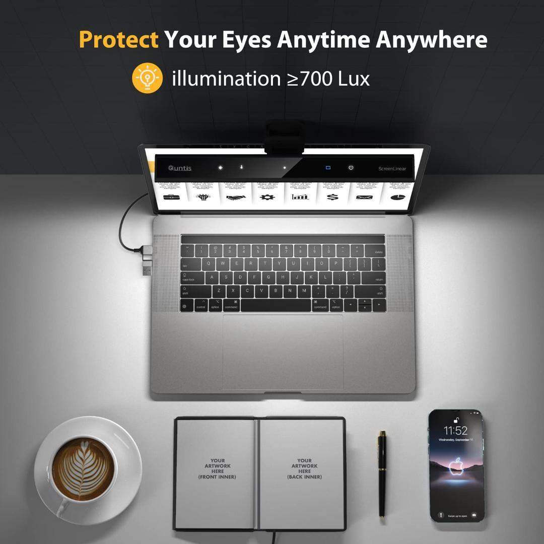 ノート専用 26cm CRI?95高演色 無段階調光 調色 モニターライト