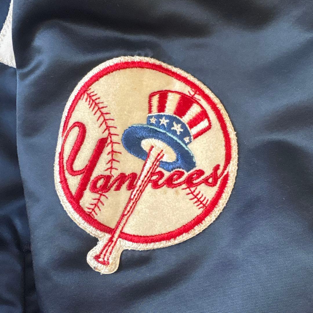80s USA製　スターター　ニューヨークヤンキース　サテン　スタジャン