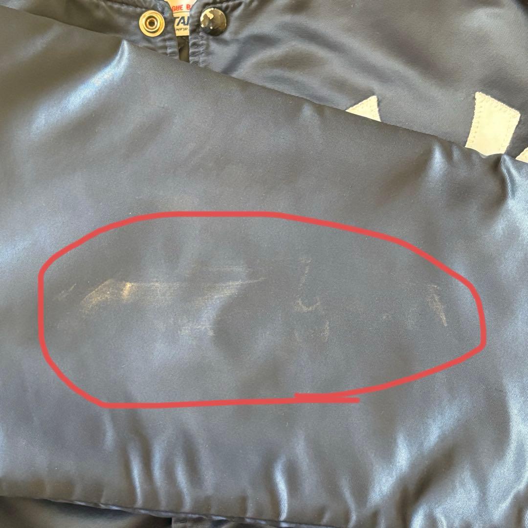 80s USA製　スターター　ニューヨークヤンキース　サテン　スタジャン