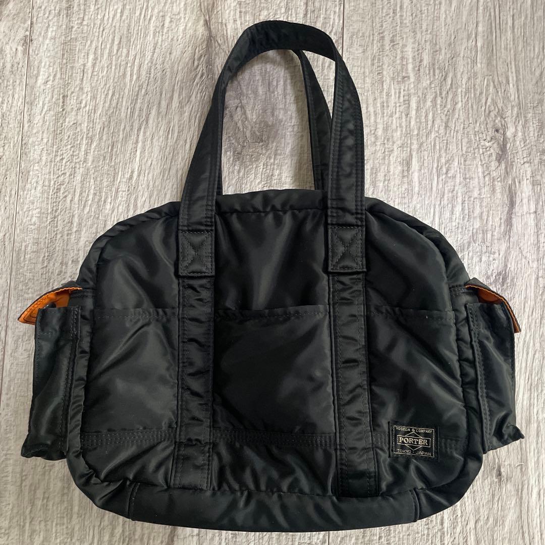 美品　PORTER タンカー　ダッフルバッグ　ブラック　ナイロン