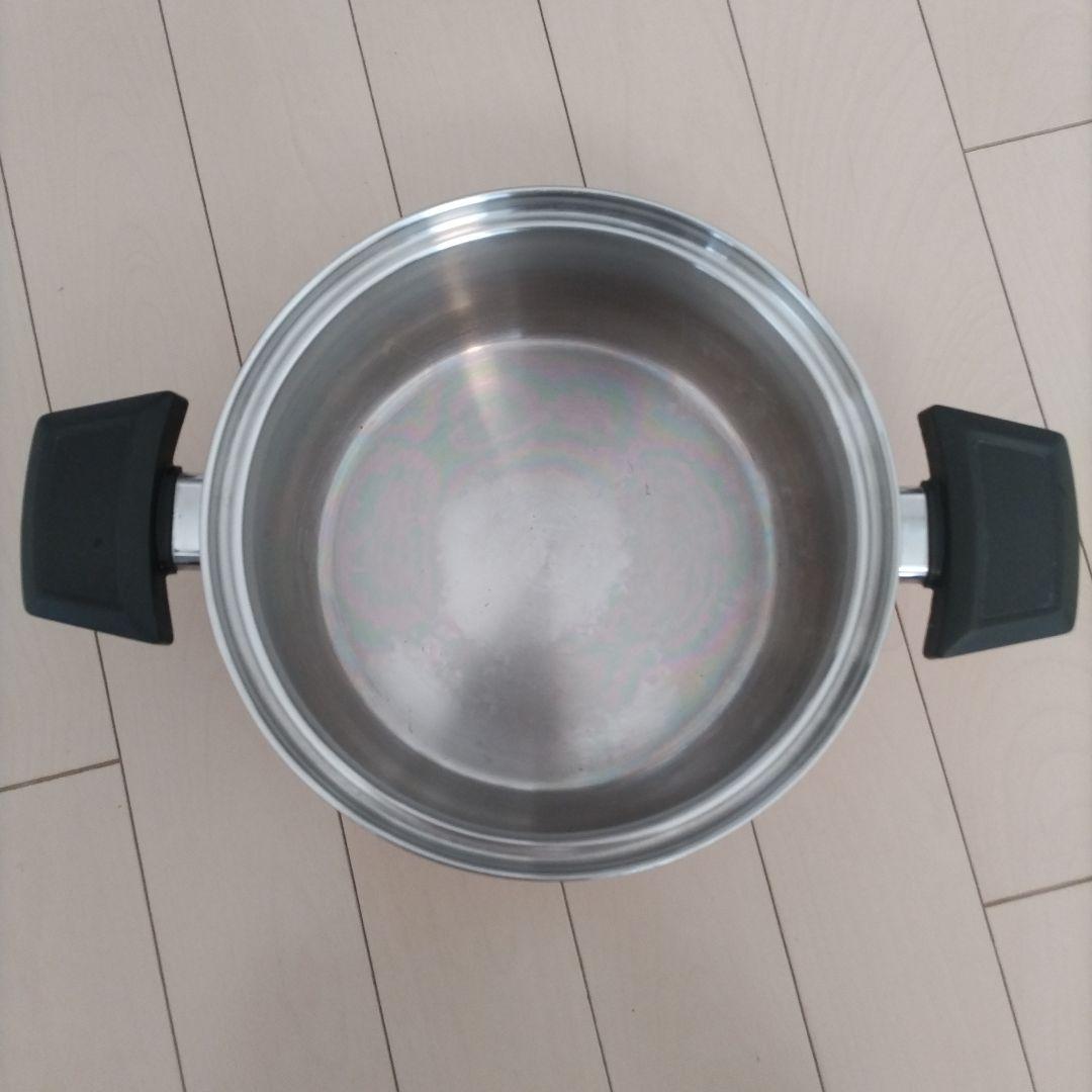 ロイヤルクイーン　ステンレス 両手鍋 蓋付き