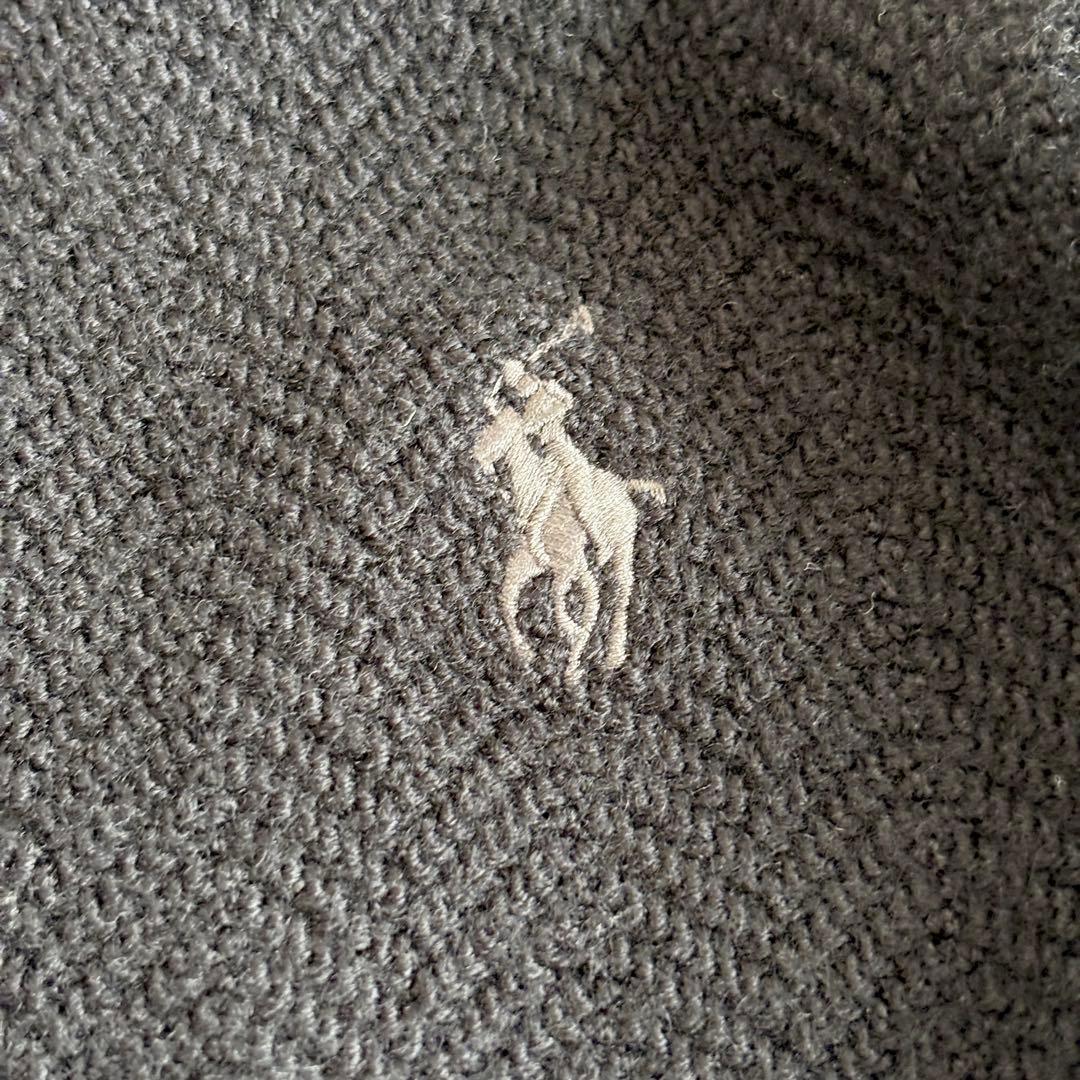 ラルフローレン ドライバーズニットウォッシャブル メリノウール ポニー刺繍 黒