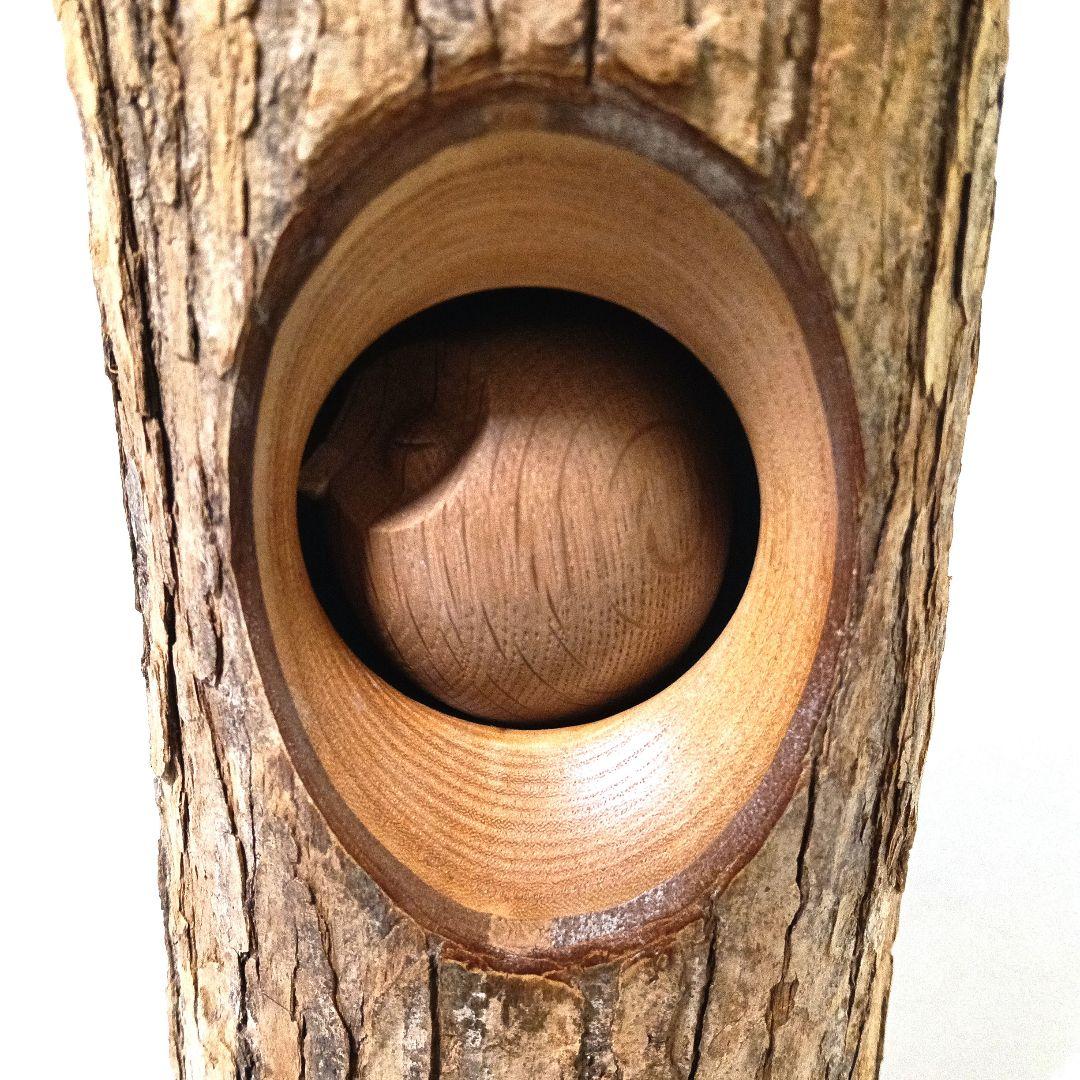 希少 HISA-CRAFT 太田久幸 フクロウ 木の仲間たちシリーズ 旭川 檜