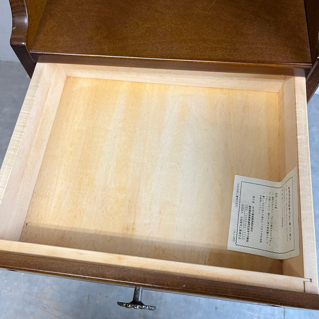 オールド karimoku コロニアル 花台 電話台 昭和レトロ z386