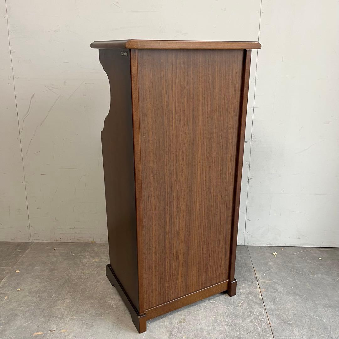 オールド karimoku コロニアル 花台 電話台 昭和レトロ z386