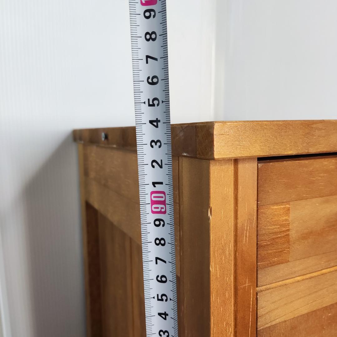 スリムチェスト 6段 木製 引き出し ナチュラル レトロ風 無垢材風 収納