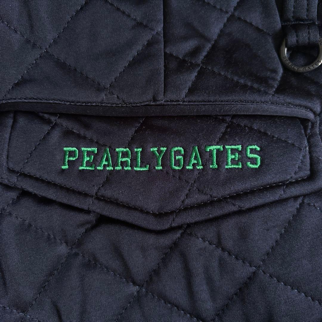 パーリーゲイツ 中綿キルティング防寒ジョガーパンツ ロゴ刺繍 冬ゴルフ 濃紺 6