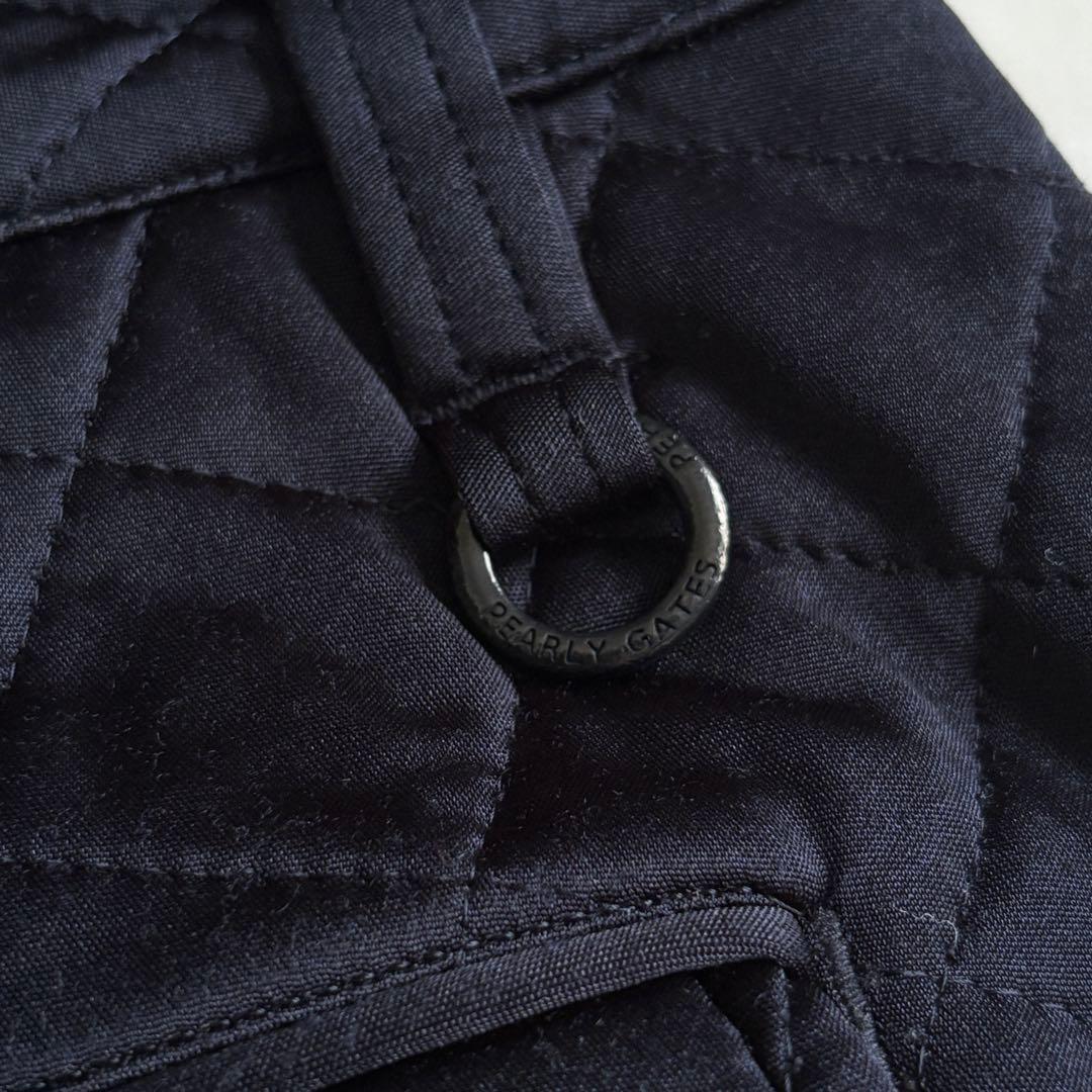 パーリーゲイツ 中綿キルティング防寒ジョガーパンツ ロゴ刺繍 冬ゴルフ 濃紺 6