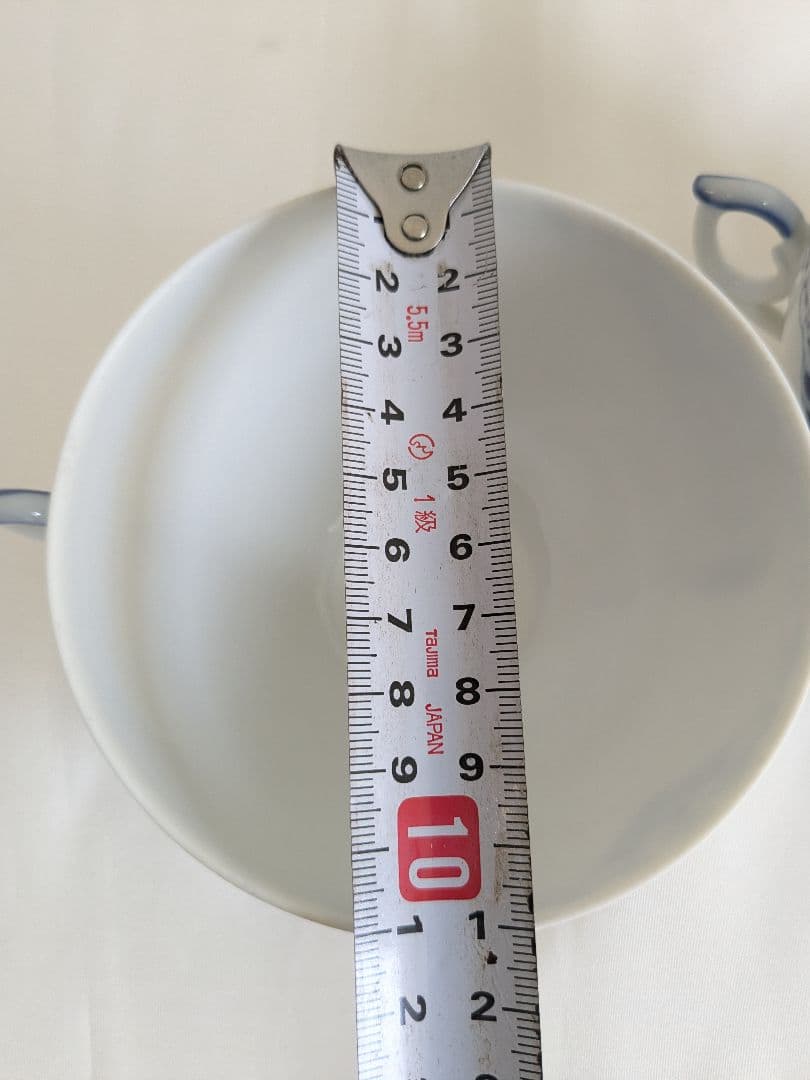 ロイヤルコペンハーゲン プリンセスブルー 蓋付きスープカップ＆ソーサー 2客