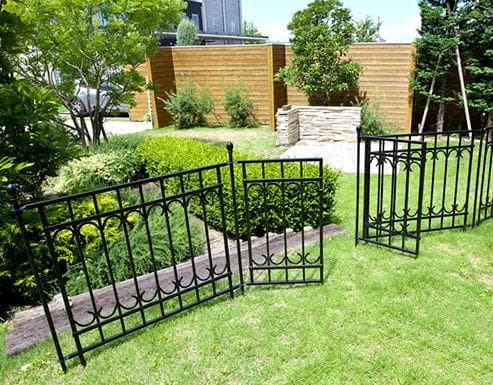 アイアンフェンスゲートセット ガーデンフェンス ゲート 間仕切り（472）