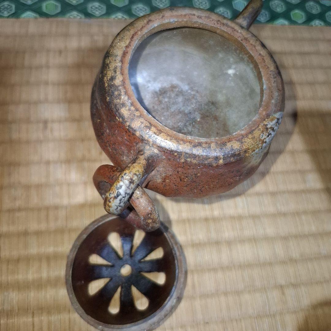 【レア】木村春芳作 備前焼 三足香炉