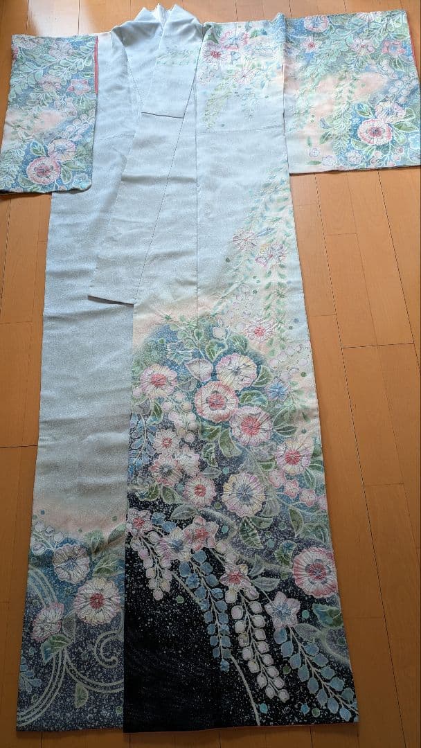 プロフ必読☆辻が花☆絞り☆銀通し