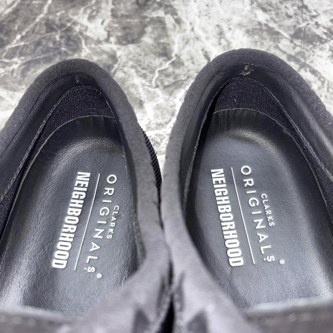 美品 クラークス ネイバーフッド ワラビー ゴアテックス 28 ブラック コラボ