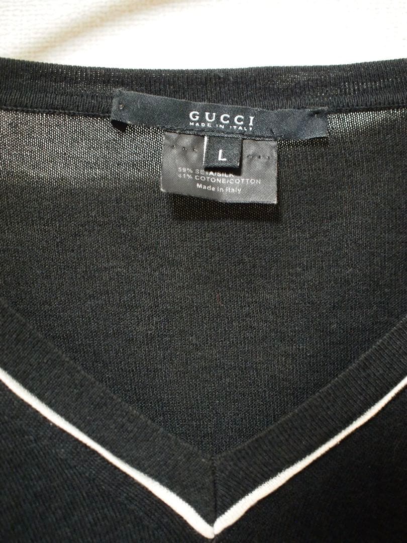 gucci 00s Vネックニット
