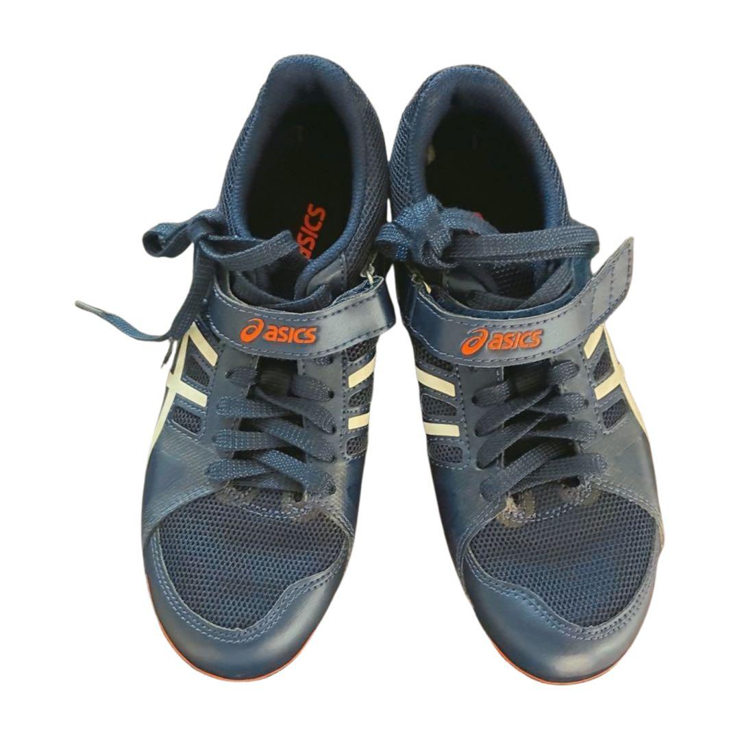 アシックス 短距離用　スパイク　23.5cm ネイビー　トラック用　土兼用