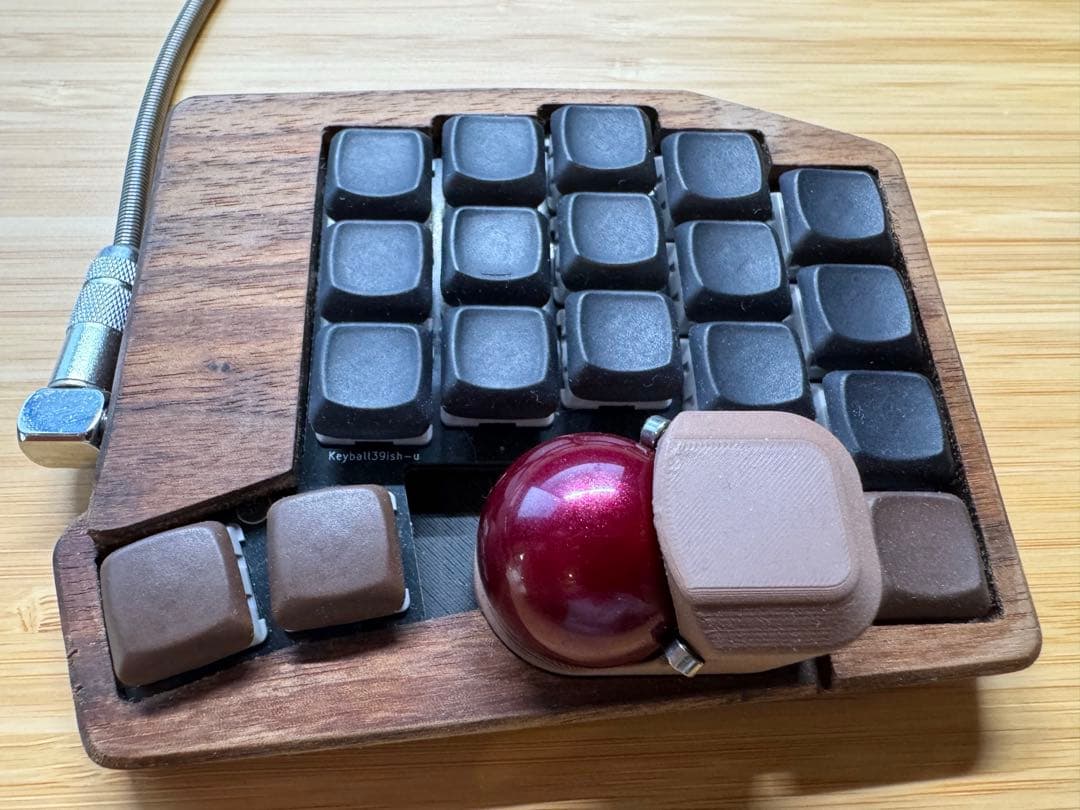 Keyballish μ 木製ケース付き
