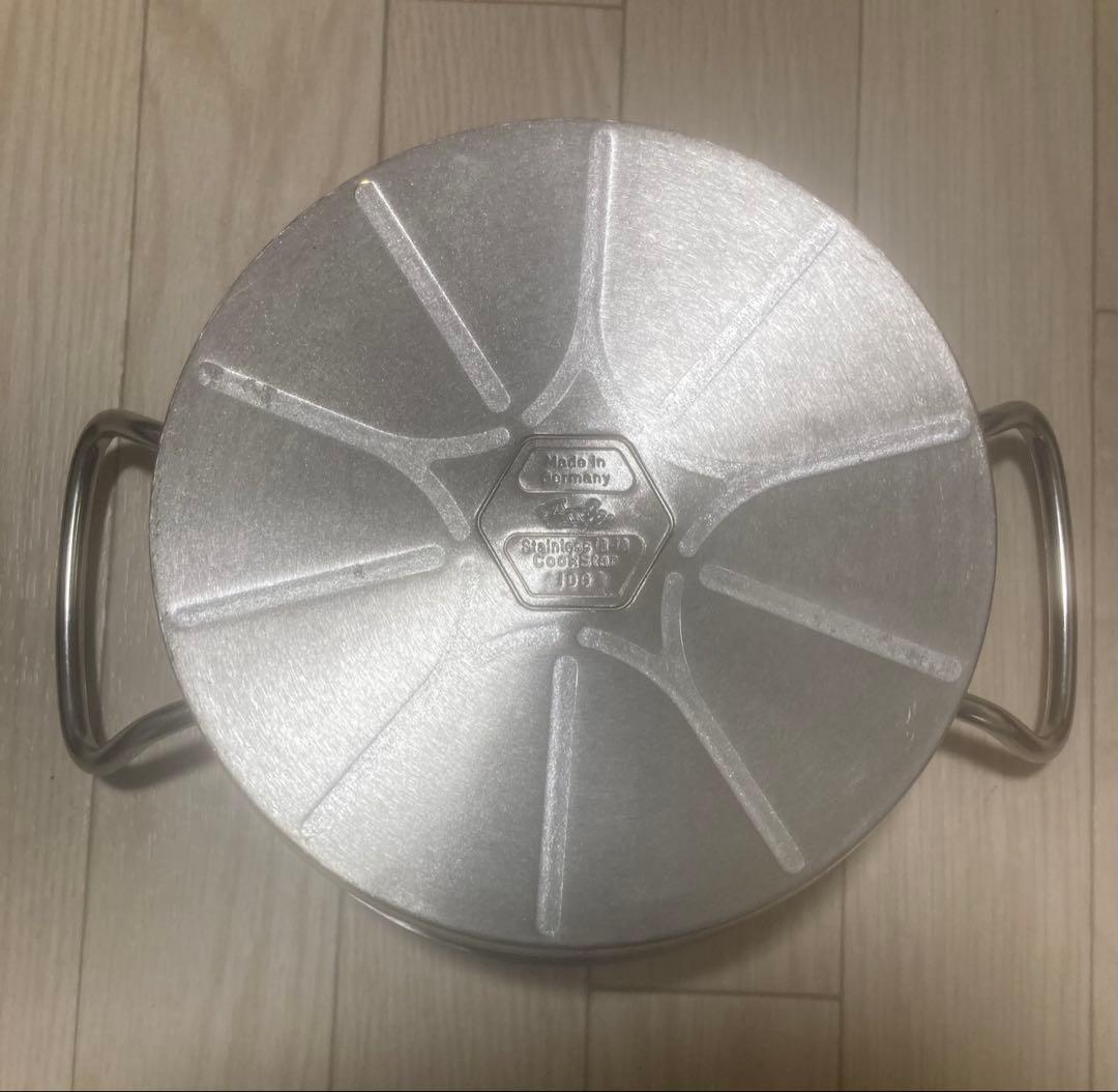 s*a様 Fissler ステンレス製両手鍋 キャセロール　蓋付き 20cm 2